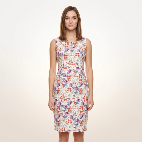 Ann Taylor Dresses & Skirts - Ann Taylor Dress 2 NWT Floral Sleeveless Lined Sheath Career Wedding Guest